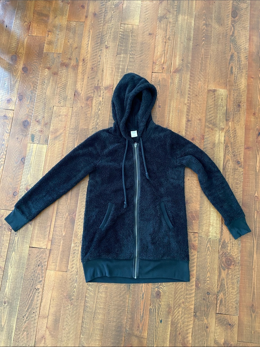 Abercrombie & Fitch Black Fleece Zip-Up Hoodie, Women’s Size M